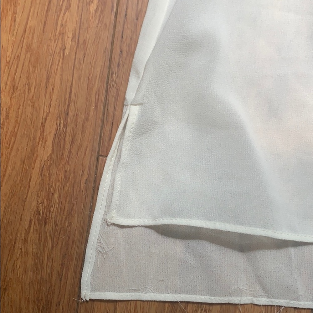 Long sleeve top with connected white undershirt. - Picture 2 of 4